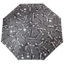 Зонт женский полуавтомат Doppler черно-белый (DOP730165G-black)