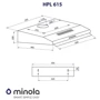 Вытяжка Minola HPL 615 WH: Тип воздухоочистителя Рециркуляция, Отвод