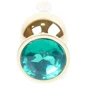 Анальная пробка BOSS Series Exclusivity Jewellery Gold Butt Plug Green