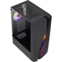 Корпус Aerocool Wave-G-BK-v2 (4711099470341): Материал передней панели пластик