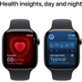 Apple Watch Series 10 46mm GPS + Cellular Slate Titanium Case with Black Sport Band - M/L (MWYE3)