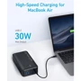 Внешний аккумулятор Anker Power Bank 40000mAh 347 30W Black (A1377): Встроенный кабель нет