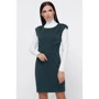 Платье FashionUp PL-1804B 42 зеленое повседневное до середины бедра