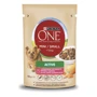 Вологий корм Purina ONE mini Active для собак дрібних порід з яловичиною, картоплею та морквою в підливі 20x100 г (7613036473477)