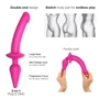 Анальная пробка с дилдо Strap-On-Me Switch Plug-In Semi-Realistic Dildo Fuchsia - L