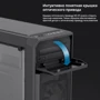 Корпус Zalman N5 OF Black: Материал передней панели пластик и сталь