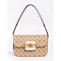 Женская сумка через плечо Guess Hensely Logo Cnvrtbl Shldr Bag каппучино (HWBB8378210-CCT)