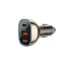 Зарядное устройство WIWU Car Charger 2xUSB+USB-C Geek Wi-QC013 90W Black фото 5