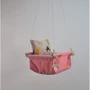 Гойдалки дитячі Infancy Котик тканинна підвісна рожева