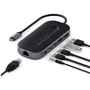 Адаптер Satechi Adapter USB-4 MultiPort USB-C to 2xUSB-C+USB+HDMI+RJ45+3.5mm Space Gray (ST-U4MGEM)