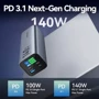 Внешний аккумулятор Vention Power Bank 27000mAh LED Display 140W Gray (FHVH0)