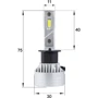 LED лампы Sho-Me F4 H1 40W: Цветовая температура, K 6500