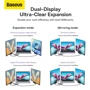 Адаптер Baseus Adapter Metal Gleam Series USB-C to 2хHDMI+3хUSB3.0+PD+RJ45 Gray (WKWG040113) фото 11