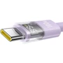 Кабель Baseus Cable USB-C to USB-C Display 2 Fast Charging 100W 1m Purple (P10382702511-00): Длина 1 м