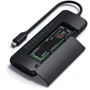 Адаптер Satechi Adapter Aluminum USB-C to USB-C+2xUSB+HDMI+SSD кишеня Black (ST-UCHSEK): Інтерфейс підключення USB-C