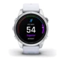 Смарт-часы Garmin Epix Pro (Gen 2) 42mm Silver with Whitestone Band (010-02802-01): Дисплей 1.2 AMOLED (390x390)