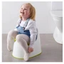 Горщик дитячий IKEA LOCKIG білий/зелений : Колір белый