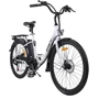Електровелосипед міський Myatu C0126 (250 Вт, 10 А/год, 36 В), колеса 26", білий: Ємність батареї, Втч 360
