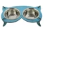 Миски на підставці Lucky Pet Cat 32x18x8 см блакитні (4820224213446)