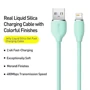 Кабель Baseus USB Cable to Lightning Silica Gel 2.4A 1.2m Green (CAGD000006) фото 3