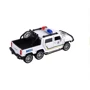 Машина металлическая Автопром 1:32 Hummer Pickup-Police белая, свет, звук (6626P): Масштаб 1:32