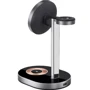 Зарядное устройство WIWU Wireless Charger Stand MagSafe Wi-W003 Black for iPhone 16 I 15 I 14 I 13 I 12 series and Apple Watch фото 6
