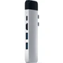 Адаптер Satechi Adapter USB-C to USB-C+micro SD+HDMI+2xUSB3.0+RJ45 Silver (ST-TCPHES)