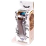 Анальная пробка с кристаллом BOSS of TOYS Boss Series - Jewellery Dark Silver BUTT PLUG Light Blue, BS6400058