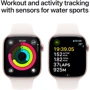 Apple Watch Series 10 42mm GPS + Cellular Rose Gold Aluminium Case with Light Blush Sport Band - S/M (MWX93)