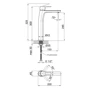 Смеситель для раковины Qtap Zdenek 1032H102C: Вид монтажа Врезной