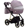 Коляска 2 в 1 Adamex Mimi Polar (Gold) Y811 сиреневый - сиреневый кожа (выдавленная точка) (623381): Ширина шасси 60 см