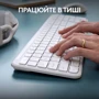 Комплект беспроводной Logitech Signature Slim Combo MK950 Off White (920-012491): Тип сенсора оптический