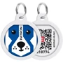 Адресник металлический WAUDOG Smart ID c QR паспортом рисунок Патрон 25 мм (625-4025)