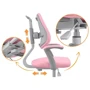 Детское кресло ErgoKids Y-511 Grey (арт.Y-511 G): Max высота сиденья, см 54