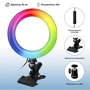 Кольцевая лампа Ripoint RGB с креплением к ноутбуку (AC-03)