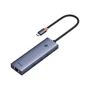 Адаптер Baseus Adapter UltraJoy Series USB-C to HDMI+3xUSB3.0+PD+RJ45 Gray (B00052802811-00): Додаткові роз'єми USB-C, HDMI, USB 3.0, Ethernet
