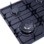 Варильна поверхня газова Perfelli HGG 61614 BL: Робоча поверхня скло (загартоване)
