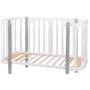 Кровать Babyroom Луна 120x60 набор 80x60 бело-серый (680869)