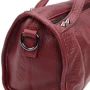 Жіноча сумка бочонок Borsa Leather бордова (1t560-burgundy): Фактура Матовая, Зернистая