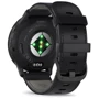 Смарт-часы Garmin Venu 3 Slate Stainless Steel Bezel with Black Case and Black Leather Band (010-02784-52): Материал ремешка Кожа