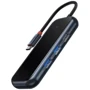 Адаптер Baseus Adapter AcmeJoy USB-C to HDMI+2xUSB3.0+USB2.0+Type-C PD Dark Grey (WKJZ010213): Інтерфейс підключення USB-C