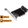 Frime ASM1166+JMB575 (ECF-PCIEto10SATAIII001): Внутренние разъемы 10хSATA III