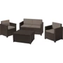 Комплект садовой мебели Allibert Monaco set коричневый (8711245128207)