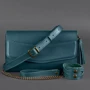 Женская сумка через плечо BlankNote темно-зеленая (BN-BAG-7-malachite): Тип ручки На цепочке, Со съемным ремнем, Без ручки, Плечевой ремень
