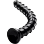 Длинный спиральный анальный фаллоимитатор Hosed Swirl Hose 18" Long (чёрный)