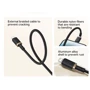 Кабель Baseus Cable USB-C to Lightning Dura Series 20W 1m Black/Gold (P10377800U01-00) фото 7