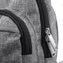 Мужская сумка-слинг DNK Leather серая (DNK-JOKER№4-BAG-7): Застежка Молния