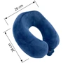 Подушка SoundSleep с пеной мемори 28x30 см темно-синий (653590749394): Тип Дорожная подушка