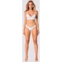 Изысканный комплект Obsessive Heavenlly 2-pcs set White XL/2XL