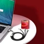 Кабель Baseus USB Cable to Lightning/microUSB/USB-C Tiger 3.5A 1.2m Black (CASX010001) фото 5